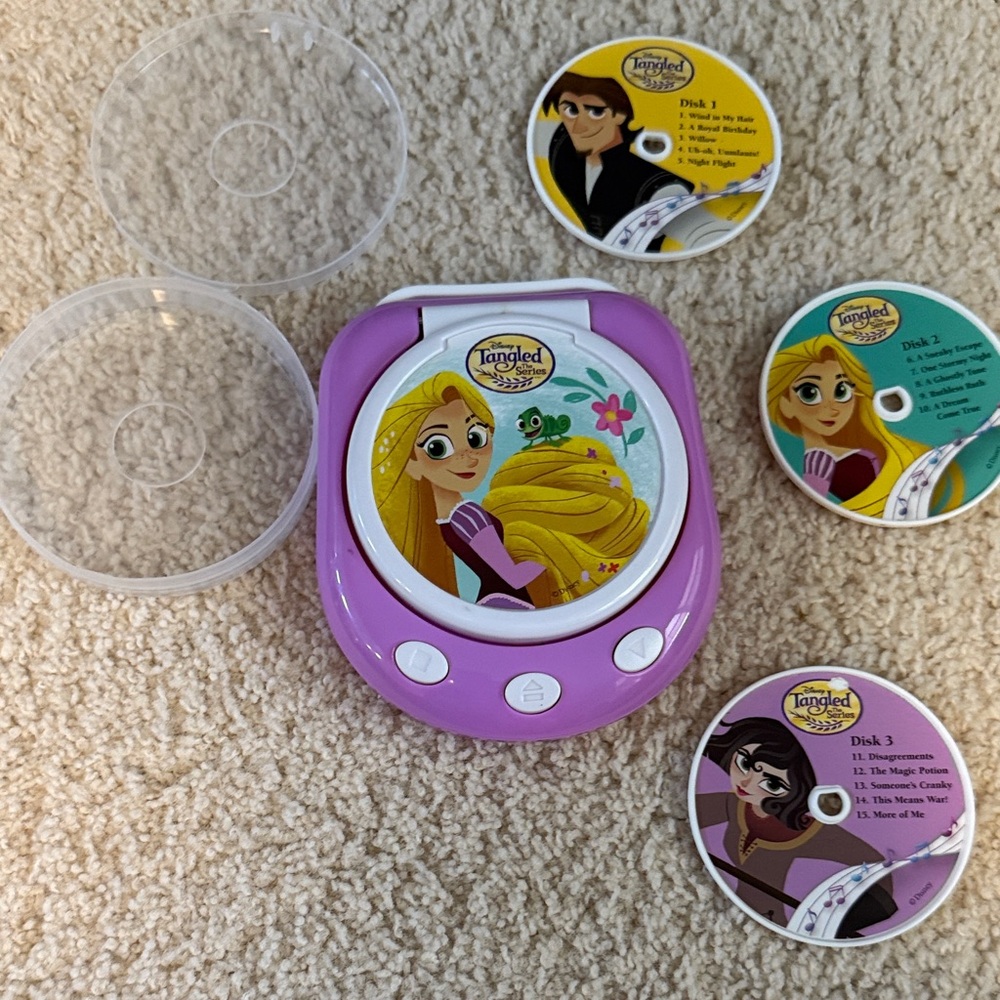 Disney Tangled Purple Kids Music Player Set